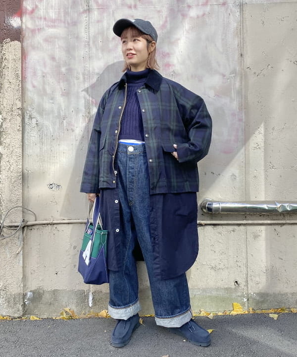 Kaoru Sakumaさんの「BEAMS WOMEN｜ナバルボーダー ビッグ ボートネック カットソー」を使ったコーディネート