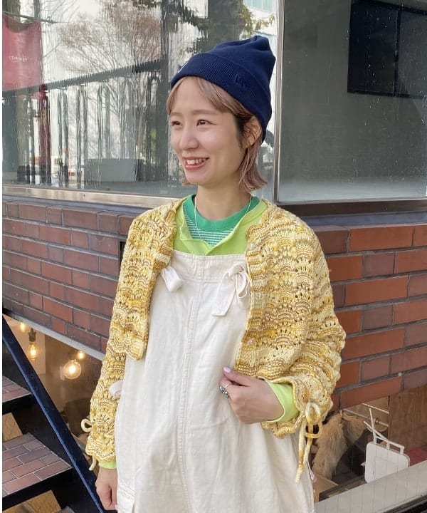Kaoru Sakumaさんの「BEAMS WOMEN｜Healthknit × BEAMS BOY / ワッフル ボーダー Tシャツ」を使ったコーディネート