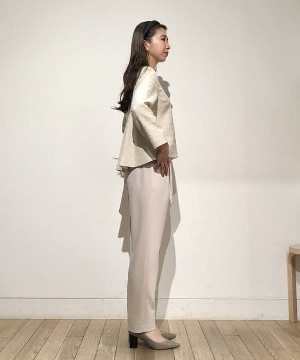佐藤 美樹さんの「BEAMS WOMEN｜トリアセ 1タック パンツ＊」を使ったコーディネート