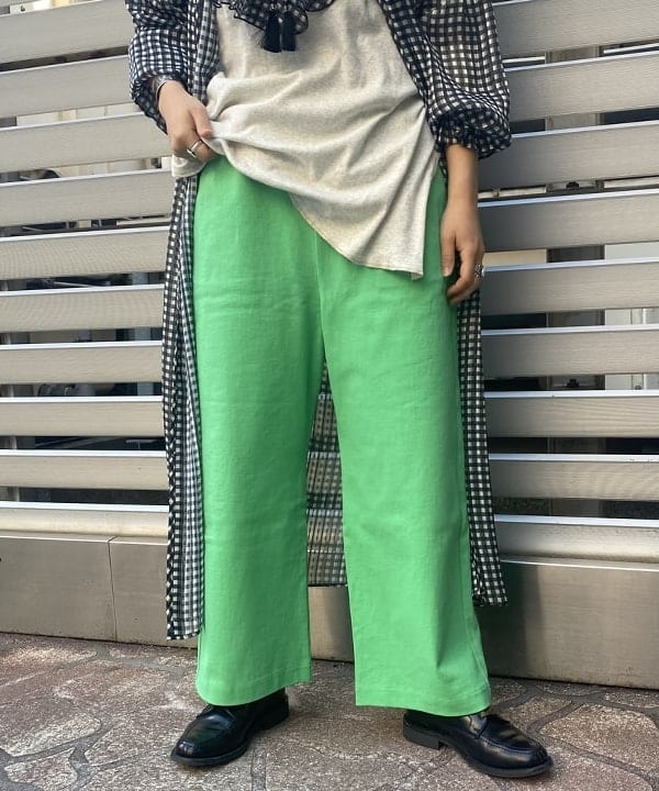 EMORIさんの「BEAMS WOMEN｜BEAMS BOY / ボーイチェックプリント シフォンワンピース」を使ったコーディネート