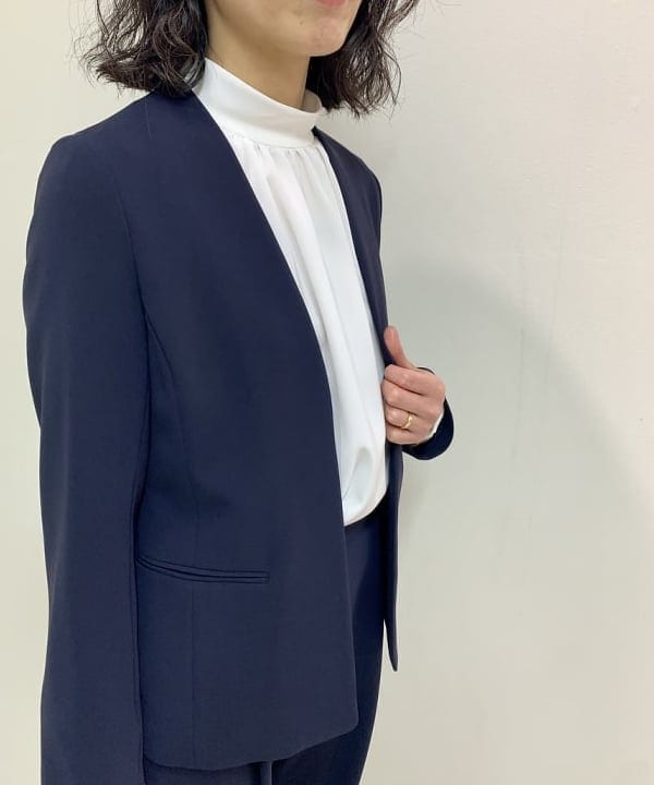 松元 晴佳さんの「BEAMS WOMEN｜トリアセ カラーレスジャケット＊」を使ったコーディネート