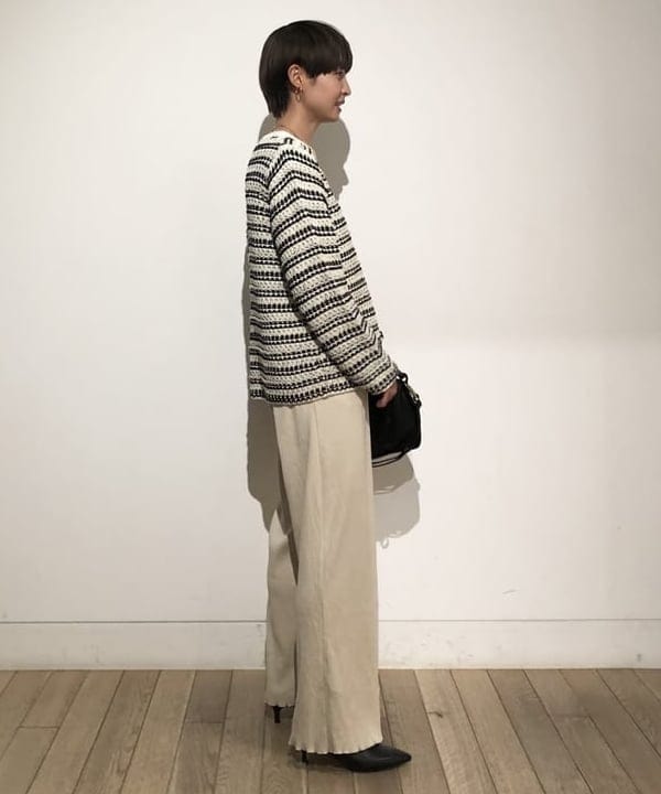 IWASAさんの「BEAMS WOMEN｜PHILIPPE AUDIBERT × Demi-Luxe BEAMS / 別注 Millie ネックレス ゴールド」を使ったコーディネート