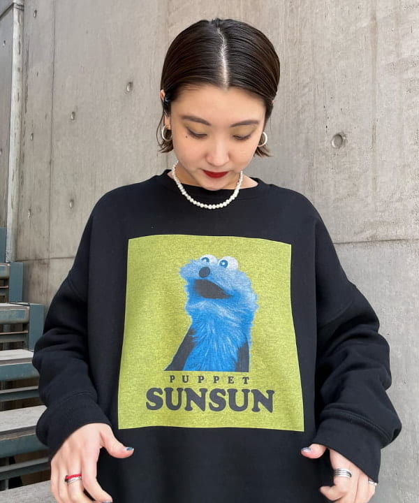 【完売品】パペットスンスン♡長袖ロンT ♡ＸＳ♡BEAMS B:MING by BEAMS（ビーミング by ビームス）PUPPET SUNSUN × B:MING by