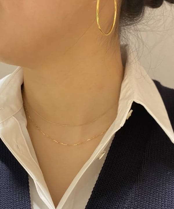 こてさんの「BEAMS WOMEN｜les bon bon / ソフィーチェーン ネックレス」を使ったコーディネート