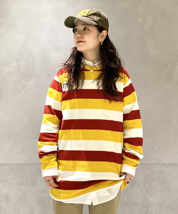 カスタニ モモノさんの「BEAMS WOMEN｜【別注】BUZZ RICKSON'S / チノパンツ」を使ったコーディネート