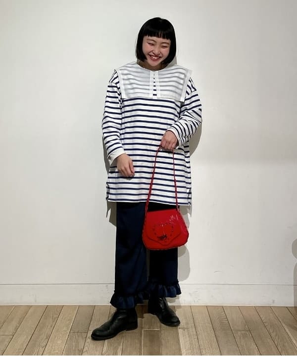 葛岡 七海さんの「BEAMS WOMEN｜Ray BEAMS / K10 マリーナチェーン ネックレス」を使ったコーディネート