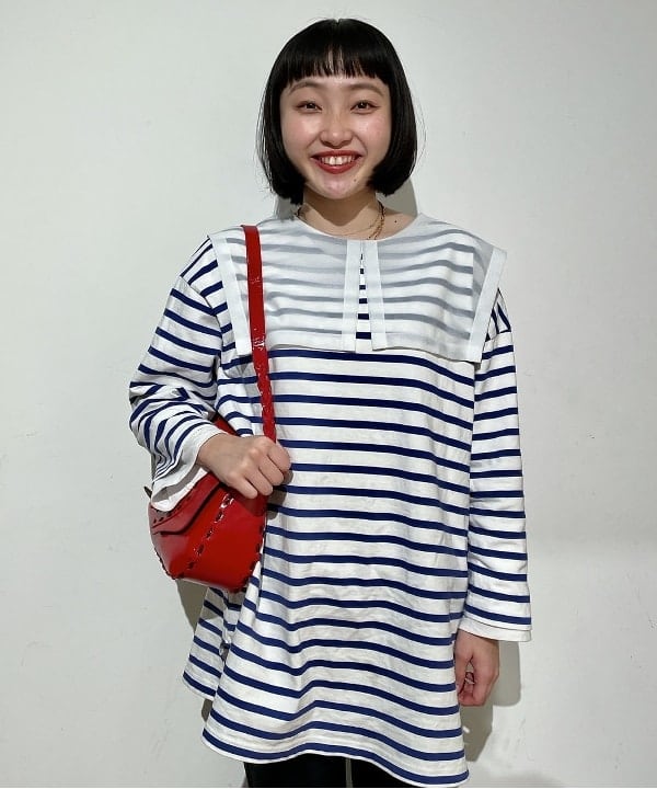 葛岡 七海さんの「BEAMS WOMEN｜Ray BEAMS / K10 マリーナチェーン ネックレス」を使ったコーディネート