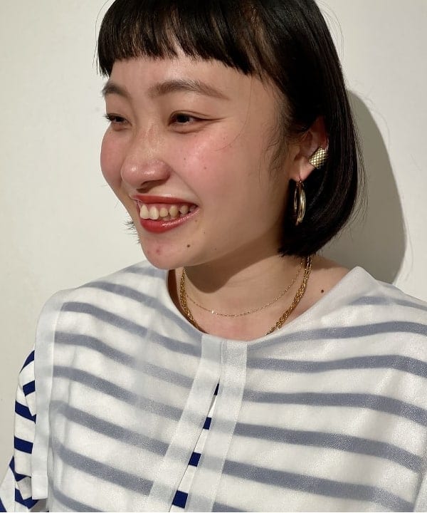 葛岡 七海さんの「BEAMS WOMEN｜Ray BEAMS / K10 マリーナチェーン ネックレス」を使ったコーディネート