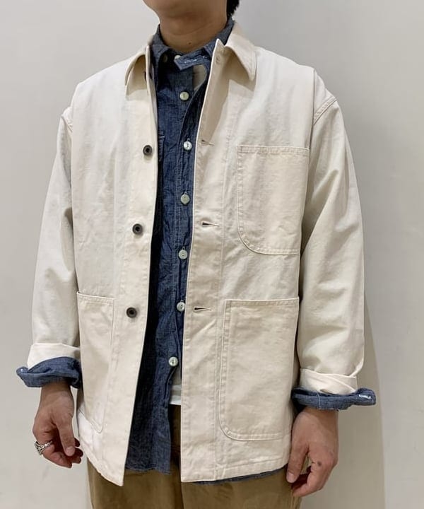 戸次 裕星さんの「BEAMS WOMEN｜BEAMS PLUS / コットンキャンバス ミリタリー チョア ジャケット」を使ったコーディネート