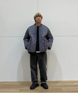 BEAMS◇ジャケット/L/ナイロン/BLK/11-18-0019-120/キルティング