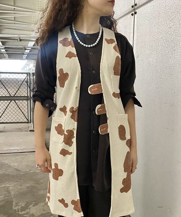 EMORIさんの「BEAMS WOMEN｜maturely / Rib Holstein Dress」を使ったコーディネート