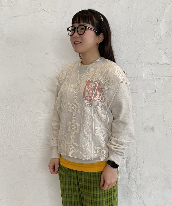 大田 麗未さんの「BEAMS WOMEN｜noeyedia / メガネ ”NE-430”」を使ったコーディネート