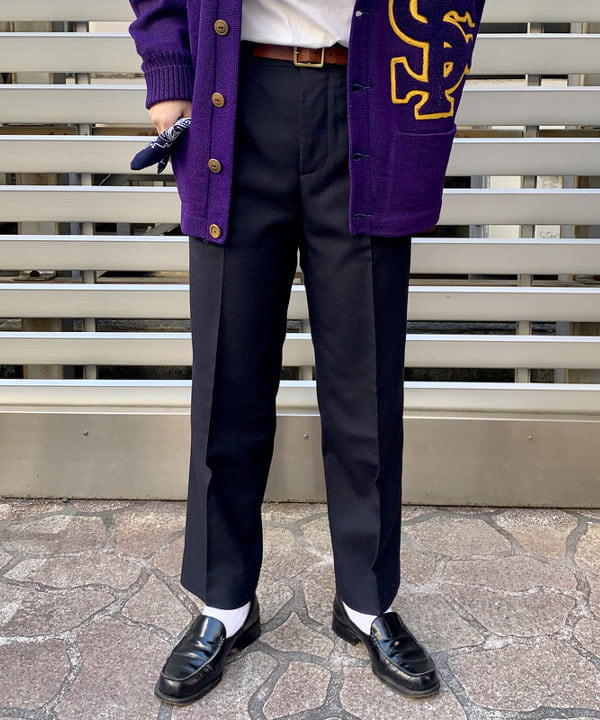 ナツハさんの「BEAMS WOMEN｜BEAMS BOY / ポリエステル ウール シンチ バック スラックス」を使ったコーディネート