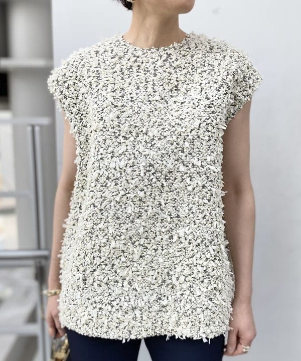 エッフェビームスのテープヤーントップス｜ノースリーブ 