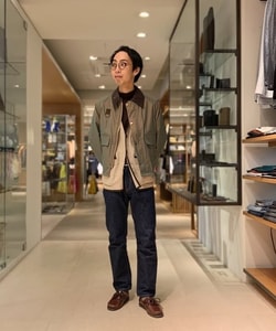 Barbour × BEAMS F 別注 SPEY シャンブレーショートブルゾン