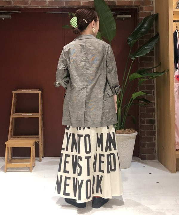 イシイ サオリさんの「BEAMS WOMEN｜BEAMS BOY / チェック ロング ダブル ジャケット」を使ったコーディネート