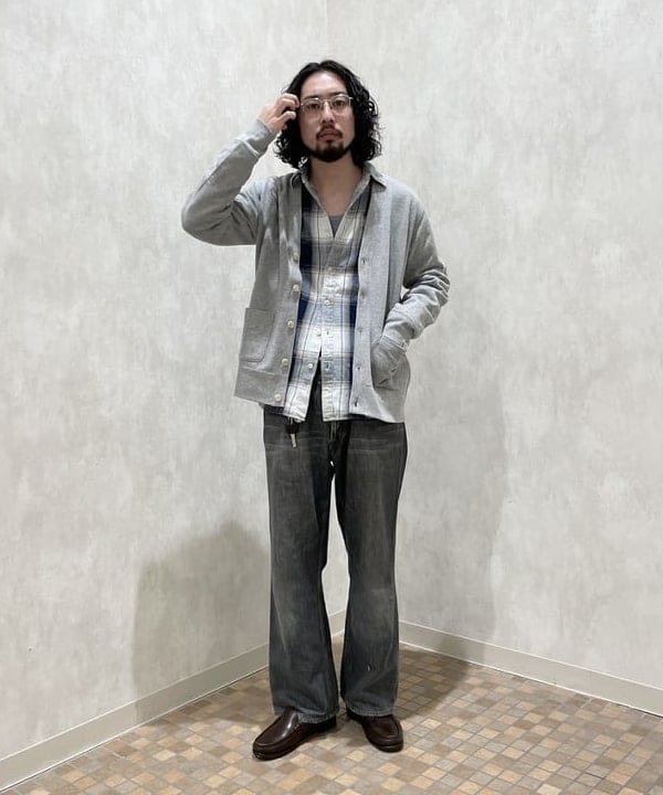 天池 隆佑さんの「BEAMS WOMEN｜LOOPWHEELER&times;BEAMS PLUS / 別注  Extra Light Plus Sweat Cardigan」を使ったコーディネート