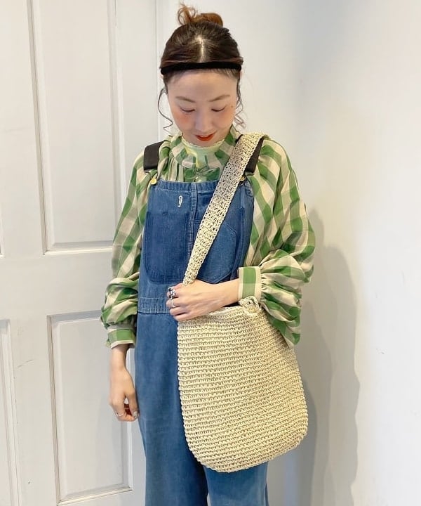 おのすさんの「BEAMS WOMEN｜BEAMS BOY / パターン メッシュ ショートスリーブ」を使ったコーディネート