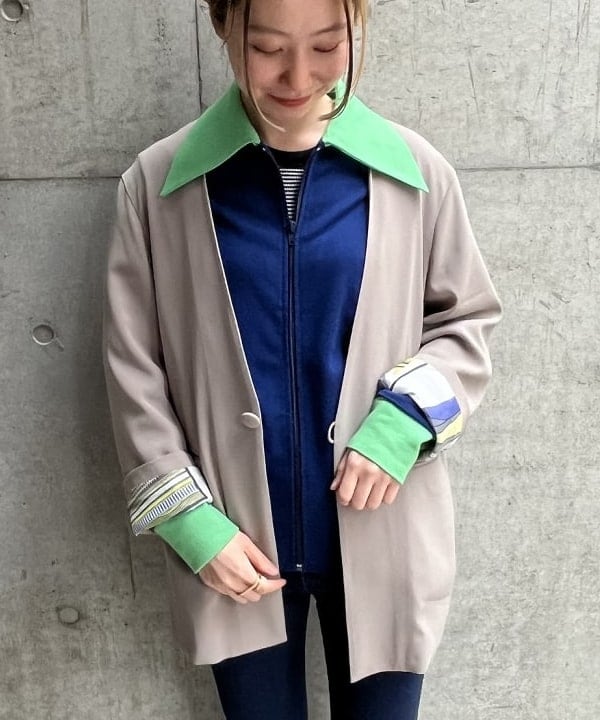 にしだてさんの「BEAMS WOMEN｜【別注】Healthknit / ワッフル ボーダー Tシャツ」を使ったコーディネート