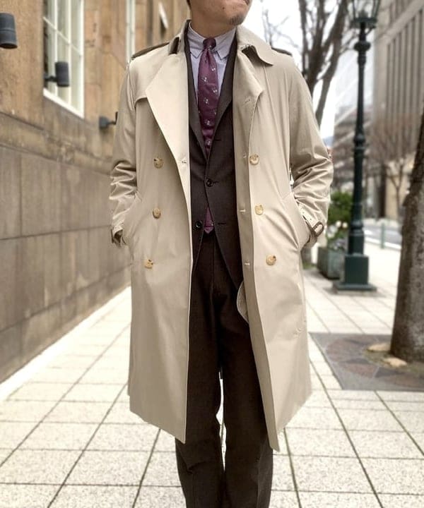 【トッキー】新品同様クリーニング済み　BEAMS F トレンチコート BEAMS F（562983） スタイリング・コーディネイト｜BEAMS