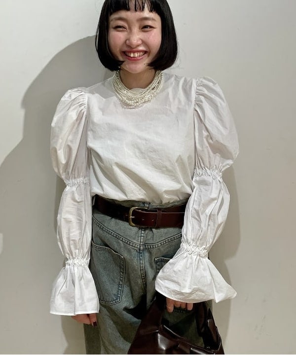 葛岡 七海さんの「BEAMS WOMEN｜ワイド テーパード デニム」を使ったコーディネート