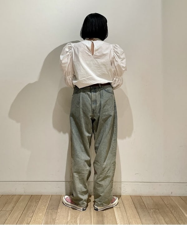 葛岡 七海さんの「BEAMS WOMEN｜ワイド テーパード デニム」を使ったコーディネート