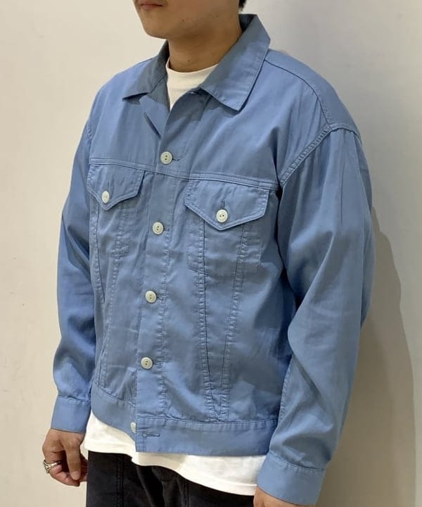 戸次 裕星さんの「BEAMS WOMEN｜BEAMS PLUS / ガーメント ダイ ピケ トラッカー ジャケット」を使ったコーディネート