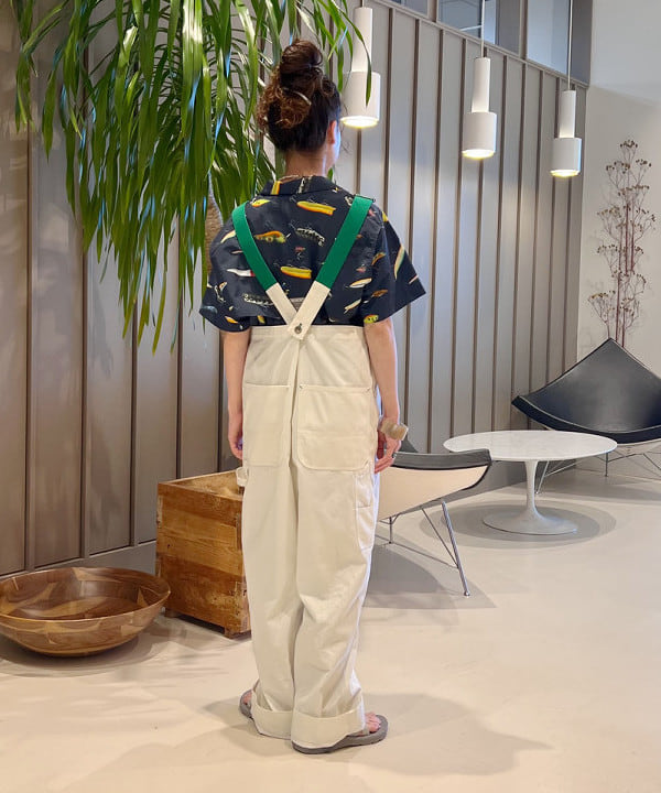 清水 彩乃さんの「BEAMS WOMEN｜【別注】Healthknit / ワッフル ボーダー Tシャツ」を使ったコーディネート