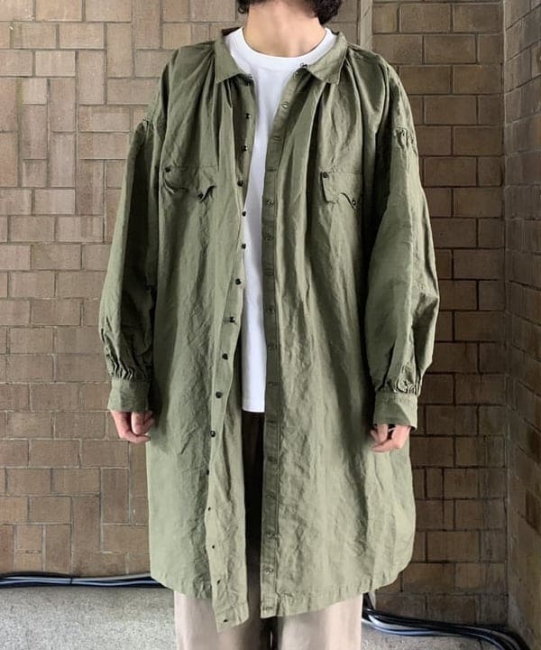 美品】OUTIL MANTEAU MURATカラーolive - ステンカラーコート