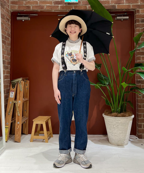 エノモト アミさんの「BEAMS WOMEN｜○Dicesare Designs / Kabocha傘」を使ったコーディネート