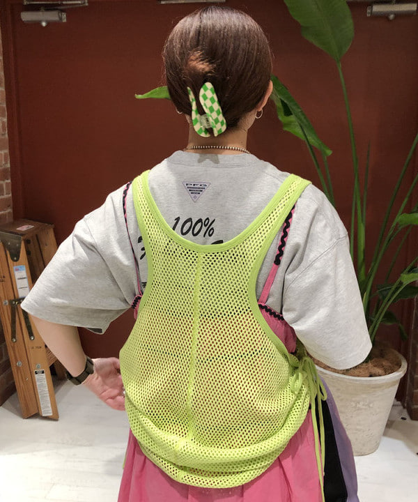 イシイ サオリさんの「BEAMS WOMEN｜BEAMS BOY / フィッシュネット タンクトップ」を使ったコーディネート