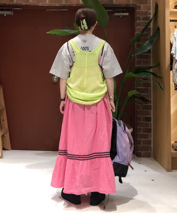 イシイ サオリさんの「BEAMS WOMEN｜BEAMS BOY / フィッシュネット タンクトップ」を使ったコーディネート