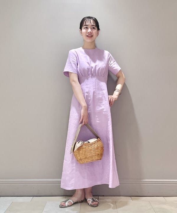 ゆうかさんの「BEAMS WOMEN｜VIOLAd’ORO / レザー ラタン かごバッグ」を使ったコーディネート