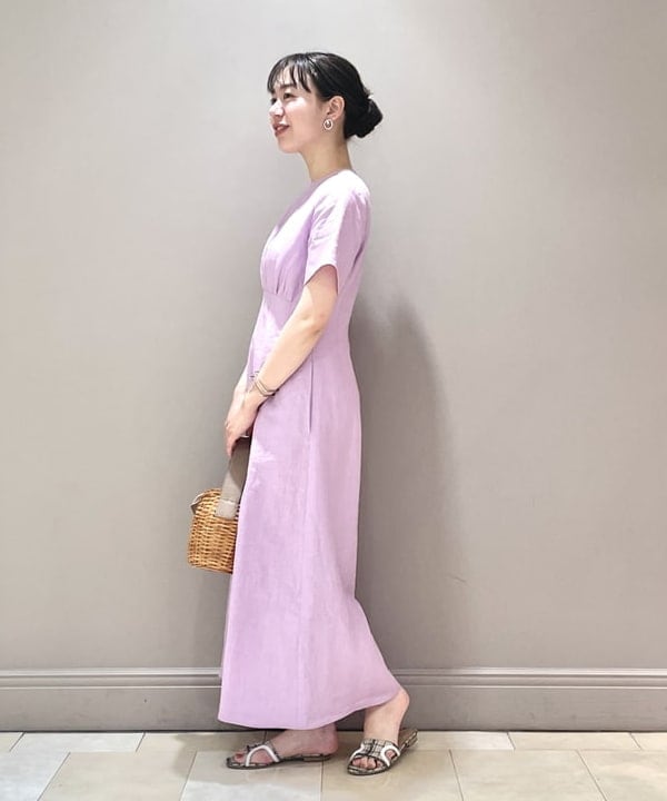 ゆうかさんの「BEAMS WOMEN｜VIOLAd’ORO / レザー ラタン かごバッグ」を使ったコーディネート