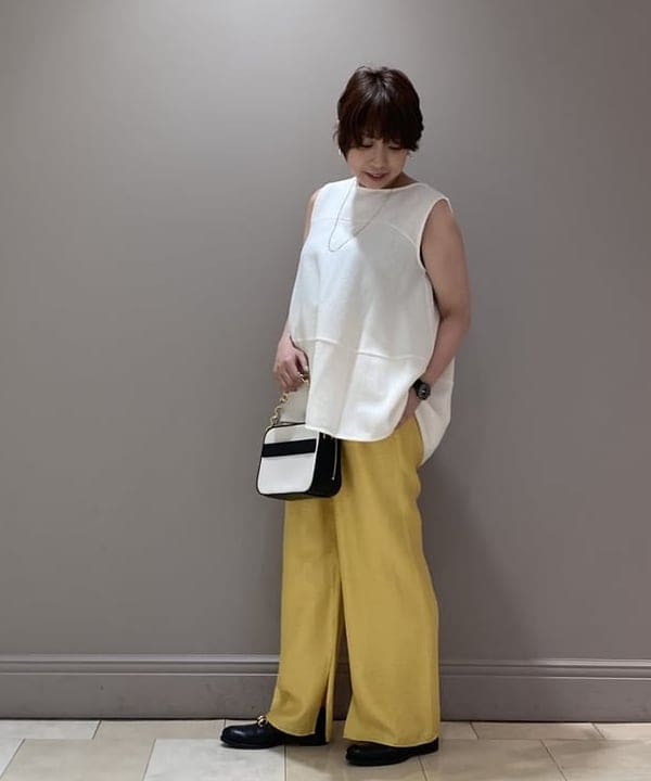 塚越 有紀さんの「BEAMS WOMEN｜【別注】jour couture / full.01 パールイヤリング」を使ったコーディネート