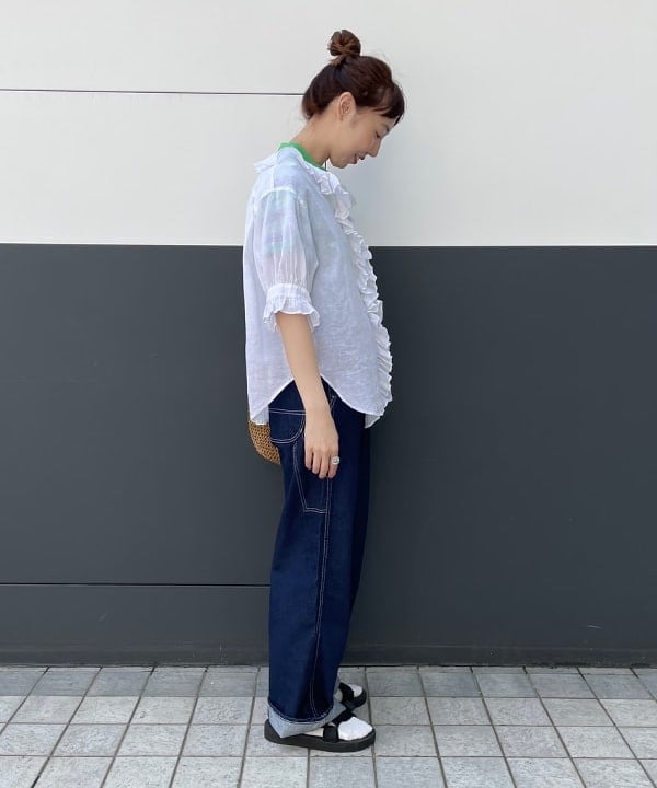 おのすさんの「BEAMS WOMEN｜12オンス デニム ペインター パンツ」を使ったコーディネート