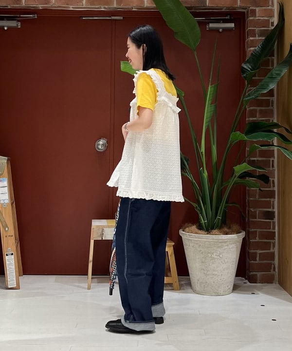 ミナミマリコさんの「BEAMS WOMEN｜12オンス デニム ペインター パンツ」を使ったコーディネート