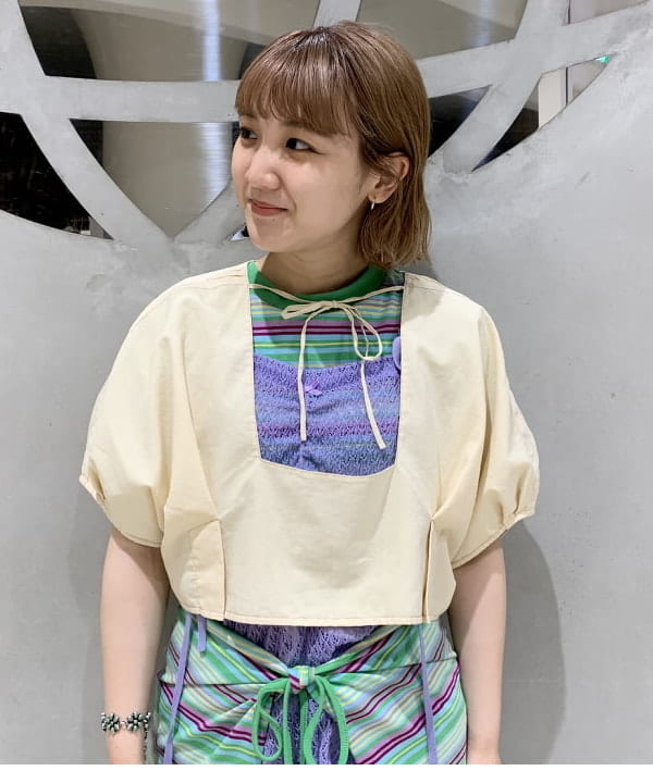 るーたまさんの「BEAMS WOMEN｜BEAMS BOY / ボーイ マルチボーダー イージーパンツ」を使ったコーディネート
