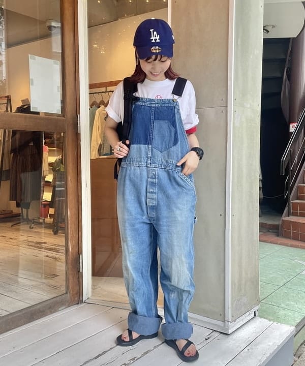 SHINAGAWAさんの「BEAMS WOMEN｜【別注】Healthknit / ワッフル ボーダー Tシャツ」を使ったコーディネート