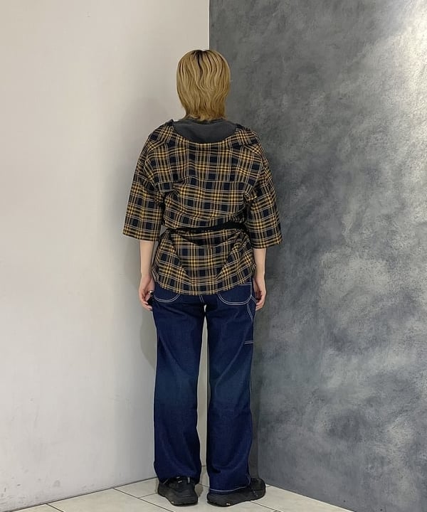 シマダリツコさんの「BEAMS WOMEN｜12オンス デニム ペインター パンツ」を使ったコーディネート