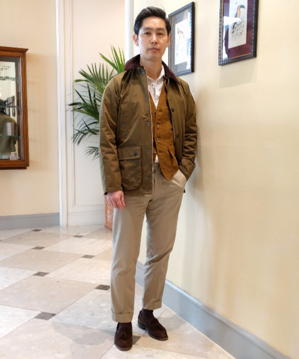 Barbour BEDALE ピーチスキン ノンオイルド