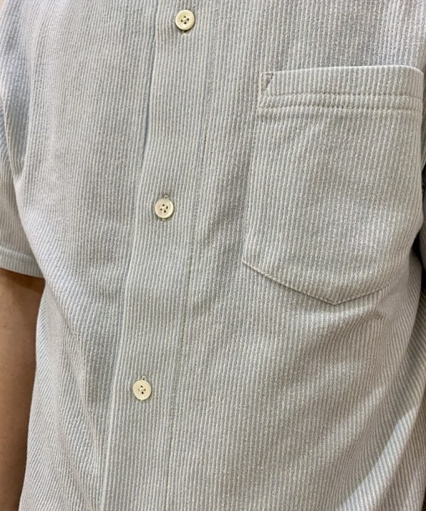 戸次 裕星さんの「BEAMS WOMEN｜BEAMS PLUS / シアサッカー ニット シャツ」を使ったコーディネート