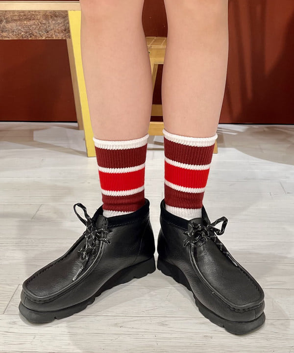 ミナミマリコさんの「BEAMS WOMEN｜【別注】Healthknit / ワッフル ボーダー Tシャツ」を使ったコーディネート