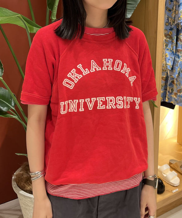 ミナミマリコさんの「BEAMS WOMEN｜【別注】Healthknit / ワッフル ボーダー Tシャツ」を使ったコーディネート