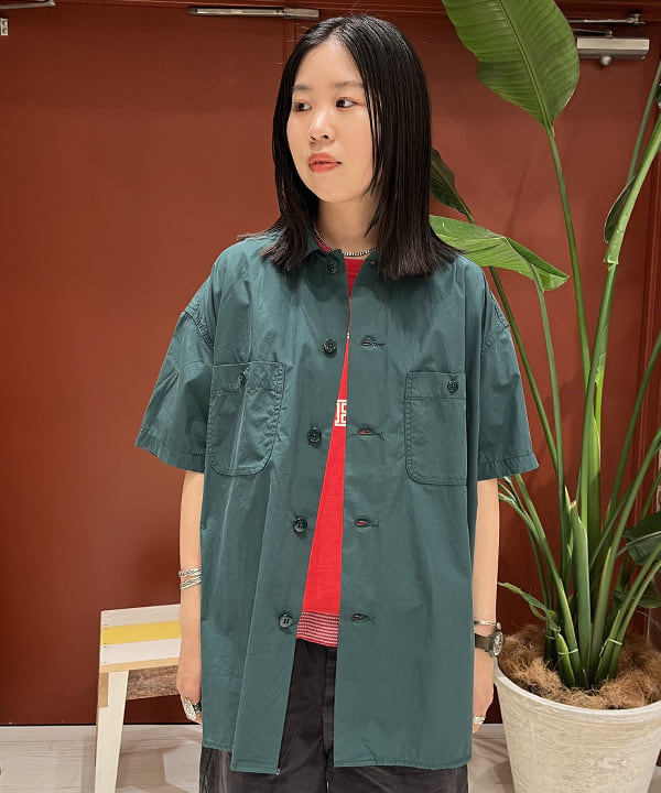 ミナミマリコさんの「BEAMS WOMEN｜【別注】Healthknit / ワッフル ボーダー Tシャツ」を使ったコーディネート