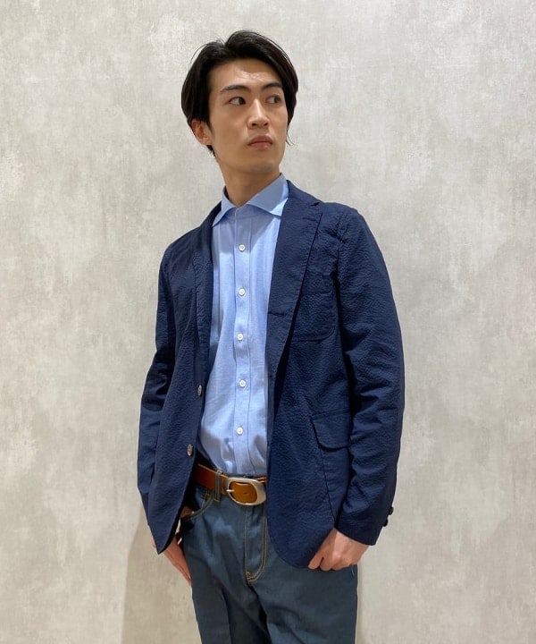 平柳 楓馬さんの「BEAMS WOMEN｜COOLMAX(R) シアサッカー 3ボタン ジャケット」を使ったコーディネート