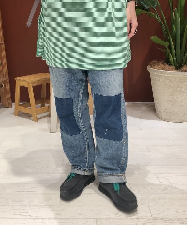 イシイ サオリさんの「BEAMS WOMEN｜BEAMS BOY / リブ ビッグ モックネック ショートスリーブ Tシャツ」を使ったコーディネート