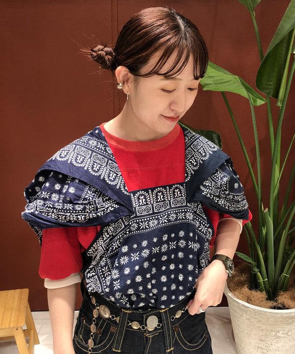 イシイ サオリさんの「BEAMS WOMEN｜BEAMS BOY / パネル クレイジー ショート スリーブ」を使ったコーディネート