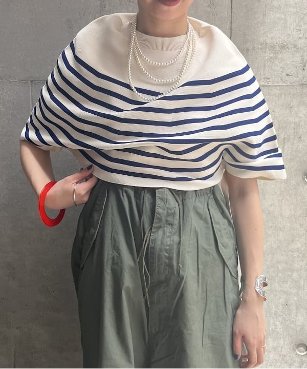 にしだてさんの「BEAMS WOMEN｜BEAMS BOY / US ARMY オーバー パンツ」を使ったコーディネート