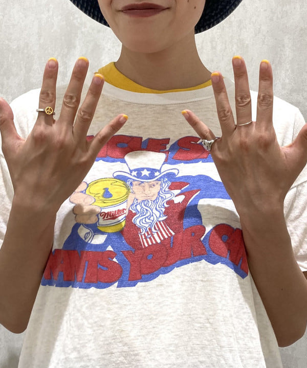 葵さんの「BEAMS WOMEN｜BEAMS BOY / SILVER925 0.8mm リング」を使ったコーディネート